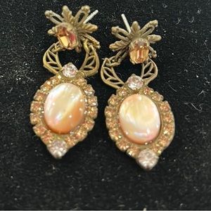 Vintage Sorrelli Blush Mother of Pearl Earrings-Boutique
